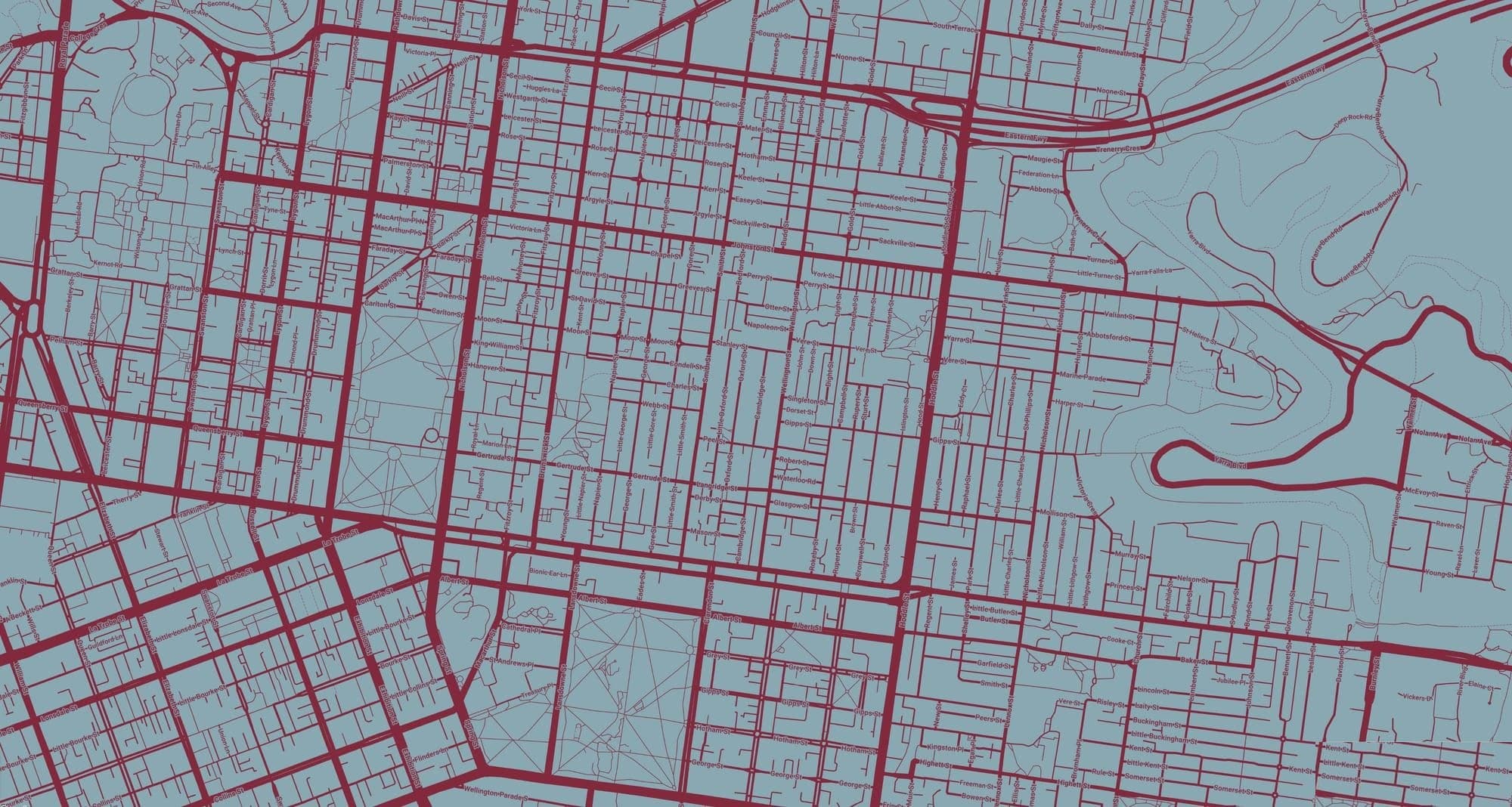 Map of Collingwood around 120 Oxford Street