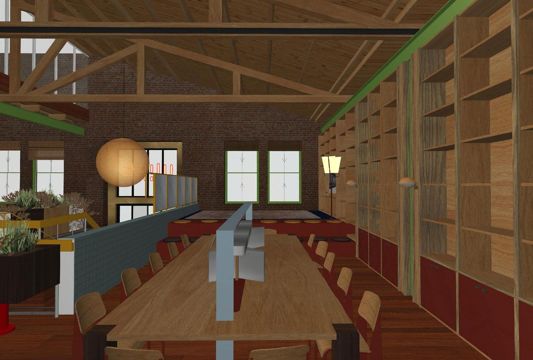 The Library’s long table